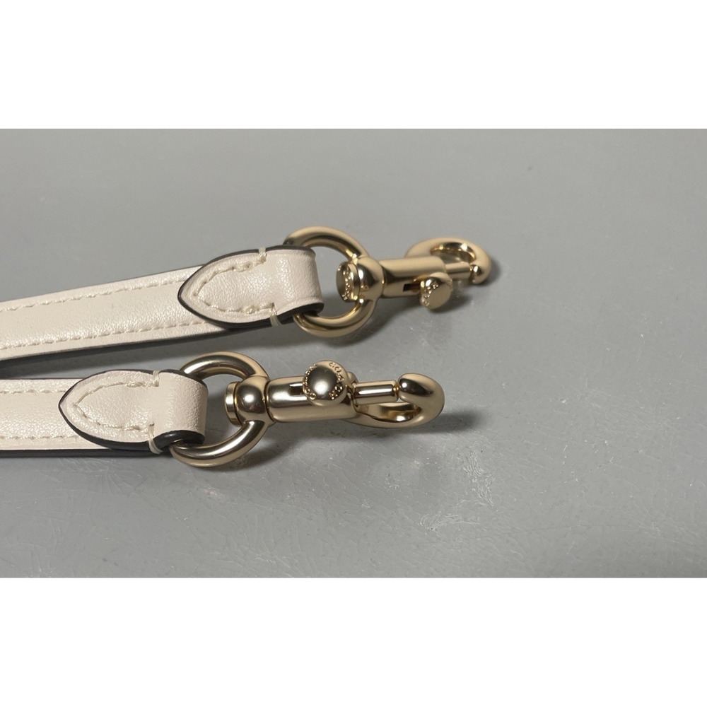 Coach Off-white Leather Replacement Strap Gold Hardware